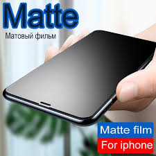 Matte Tempered Glass On For Iphone X Xr Xs 11 Pro Max Frosted Screen Protector For Apple Iphone Screen Protector Iphone Screen Protector Phone Screen Protector