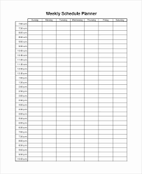 Time range from 7:00am to 9:00pm. Weekly Time Planner Template Piccomemorial