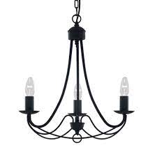 Very good wrought iron work, top quality workmanship, you wont get better for the price. Maypole 3 Flame Black Wrought Iron Ceiling Light Meinelampe