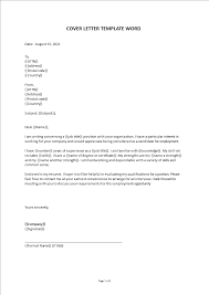 Review the available options and choose the design you like best. Cover Letter Template Word