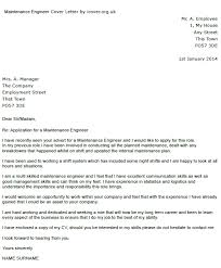 Maintenance Engineer Cover Letter Example Icover Org Uk