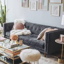 Dark Gray Velvet Sofa Best Collections Of Sofas And Couches Sofacouchs Com Velvet Living Room Furniture Velvet Living Room Quality Living Room Furniture