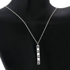 Sterl bar atlas pendant 16in. Tiffany Co Atlas Bar Pendant Necklace Buy At Truefacet