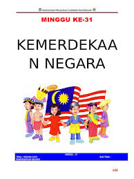 Majlis pelancaran bulan kebangsaan dan kibar jalur gemilang di padang kota lama. Lembaran Kerja Prasekolah Tema Hari Kebangsaan