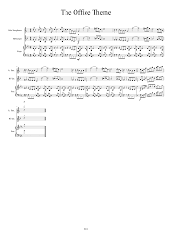 The theme song was written by jay ferguson and performed by the scrantones. The Office Theme Sheet Music For Piano Trumpet In B Flat Solo Musescore Com