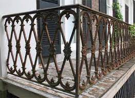Applying the finish coat to refurbished cast iron railings at 107 great mersey street, liverpool: The Painted Surface Painting Decorative Ironwork Iron Balcony Railing Iron Balcony Iron Railings Outdoor