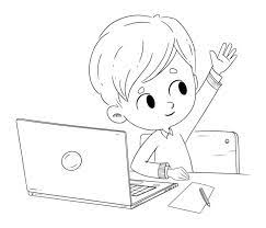 Dibujos Gratis Para Colorear Dibustock Ilustraciones Infantiles De Stock Computadora Para Colorear Paginas Para Colorear Ilustraciones