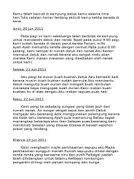 Karangan Catatan Pulang Ke Kampung