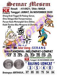 1 New Message Kode Syair Hongkong 6 November 2020 Forum Syair Togel Hongkong Singapura Sydney