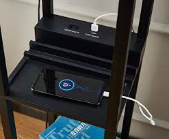 Store books or other items, or pull the pullchain for a night reading light. Floor Lamp With Shelves Shelf Floor Lamp With Usb Charging Ports Electric Outlet Tall