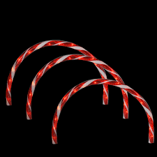 10 led's in each cane. Northlight Candy Cane Arch Christmas Pathway Marker Lighting Display Reviews