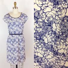 Ann taylor loft size 8 woman's gray purple white beige floral sleeveless dress. Loft Blue Floral Dress Off 75 Felasa Eu