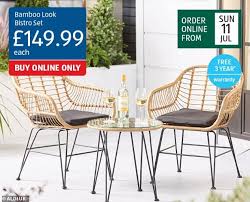 Aldi is launching a garden furniture range, to help you and your garden welcome in summer. Prospect Of Another Staycation Summer Sees Garden Furniture Selling Out Daily Mail Online