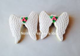 Angel Wings Cookies Angel Wing Cookies Cookie Decorating Snow Birthday Party
