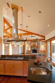 A soffit box is a simple structure that extends downward from the ceiling, effectively lowering the ceiling height in a portion of the room. I Need Some Ideas With An Island Vent Hood On A Planned Cathedral Ceiling Any Ideas