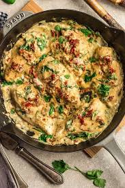 Close Up Of Creamy Sun Dried Tomato Chicken In Pan Keto Diet Recipes Recipes Keto Recipes Easy