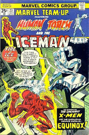 En la línea argumental de los 4 fantásticos, titulada three ( en inglés). Antorcha Humana Vs Iceman Comics Amino