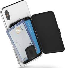 4.5 out of 5 stars. Amazon Com Sinjimoru Phone Card Holder Stick On Phone Card Case Phone Wallet Credit Card Holder On Back Of Phone With Up To 3 Cards And Cash Storage Card Zip Black
