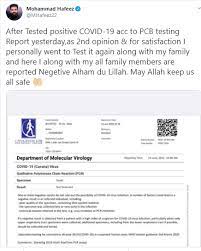 Data from a uk smartphone app for tracking symptoms suggests that at least one in ten of those reporting are ill for more than three weeks. Coronavirus Hafeez S Negative Report Raises Doubts On Pcb S Testing Ani Bw Businessworld