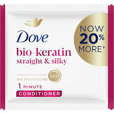 Dove Bio-Keratin Straight & Silky Conditioner Sachet 12ml x 6s