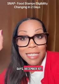 Woman says effective December 1st the SNAP EBT eligibility requirements are  changing. “You need to either have a job, be in some type of qualified  training program, or be involved in some