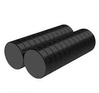 1/2 x 1/8 Inch Strong Neodymium Rare Earth Disc Magnets N52 with Black  Epoxy Coating (24 Pack)