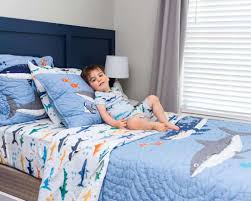 A boy's bedroom is the perfect place to let some creativity loose and showcase his unique personality. Toddler Big Boy Bedroom Makeover Shark Bedroom Decor Amanda Seghetti