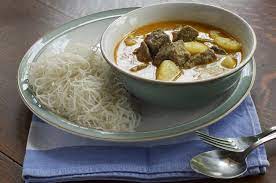 Indonesian Medan Food Rice Noodle And Beef Curry Bihun Kari Beef Curry Food Rice Noodles