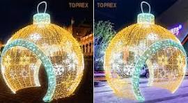 Giant Motif 3D LED Ball Lights for Christmas/Holiday Decor ...