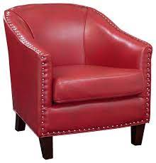 Maybe you would like to learn more about one of these? Grafton Home Faux Leather Barrel Chair Red Contemporary Armchairs And Accent Chairs By Grafton Houzz