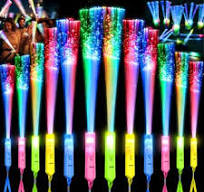 WSYW 100 PCS LED Light up Foam Sticks 18 inch Party Flashing Glow Stick 3  Modes Flashing Multi-Color