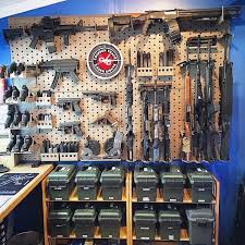 A gun safe room might be a collection of glass carousels and cabinets to store the weapon inventory of a gun shop, or it might be a small room with wall panels designed for mounting weapons. Top 100 Best Gun Room Designs Armories You Ll Want To Acquire
