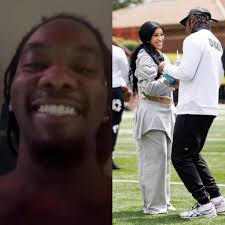 Offset in good mood after reports of Cardi B and Stefon Diggs' breakup  revealed