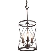 Cylindrical Drum Pendant Light 3 Lights Lnc Home
