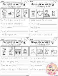 February Sequence Writing Contains 30 Pages Of Narrative Prompts Worksheets Students Will Ob Sequence Writing Kindergarten Writing Prompts Writing Worksheets