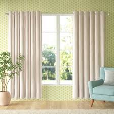 Blackout patio one curtain sliding door window panel polyester four colors. Pleated Drapes For Patio Door Wayfair