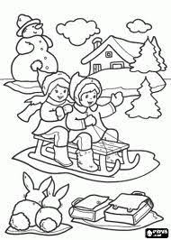 Schlittenfahren Weihnachtsmalvorlagen Weihnachtsfarben Wenn Du Mal Buch