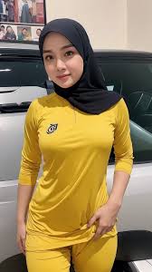 Realistic photo, awek Melayu, hijab , naked hard, Hand in own pants -  SeaArt AI