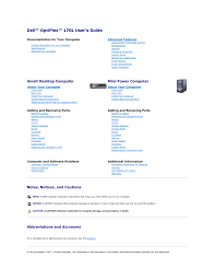 Dell Optiplex 170l Specifications Manualzz Com
