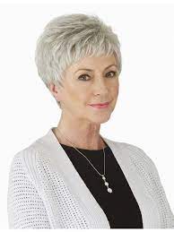 Cute Short Pixie Grey Hair Wig For Older Ladies Grey Hair Wig Short Hair Styles Pixie Short Hair Older Women