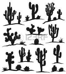 Cactus Art Different Types Of Cactus Plants Realistic Decorative Icons Set Isolated On White Background Illustrat Cactus Silhouette Desert Animals Cactus Art