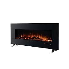 The flame can be used with or without heat. Hampton Bay 50 Inch W Electric Wall Mount Fireplace The Home Depot Canada