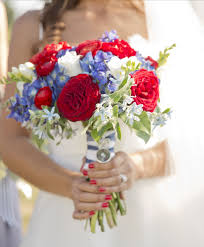 Red White And Blue Rose Bridal Bouquet Red Bouquet Wedding Rose Bridal Bouquet Red Bridal Bouquet