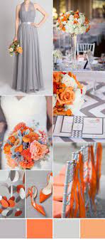 Grey And Orange Autumn Wedding Color Ideas Orange Wedding Colors Fall Wedding Colors Orange Wedding Themes
