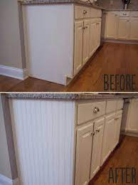 Add Paneling To Open Cabinet Sides For A Quick And Easy Updated Look Wood Glue And Caulk Before Priming And Paint Kitchen Makeover Diy Kitchen Kitchen Remodel