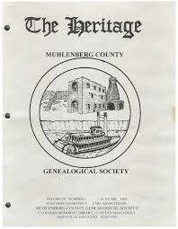 Muhlenberg County Heritage Volume 16, Number 1