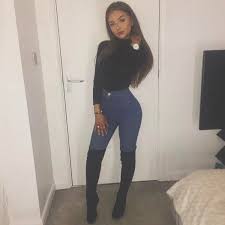 Black Boots With Jeans Pin By Lindsey Havens On Closet High Knee Boots Outfit Fashion Cold Weather Outfits