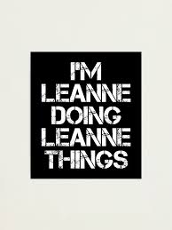 Impression photo for Sale avec l'œuvre « Leanne Name T Shirt