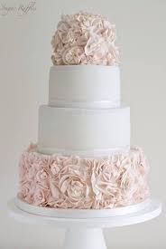 Wedding Cake Inspiration Sugar Ruffles Modwedding Rosette Cake Wedding Golden Wedding Cake Pink Wedding Cake