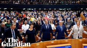 Brexit Meps Approve Withdrawal Agreement After Emotional Debate And Claims Uk Will Return As It Happened Politics The Guardian